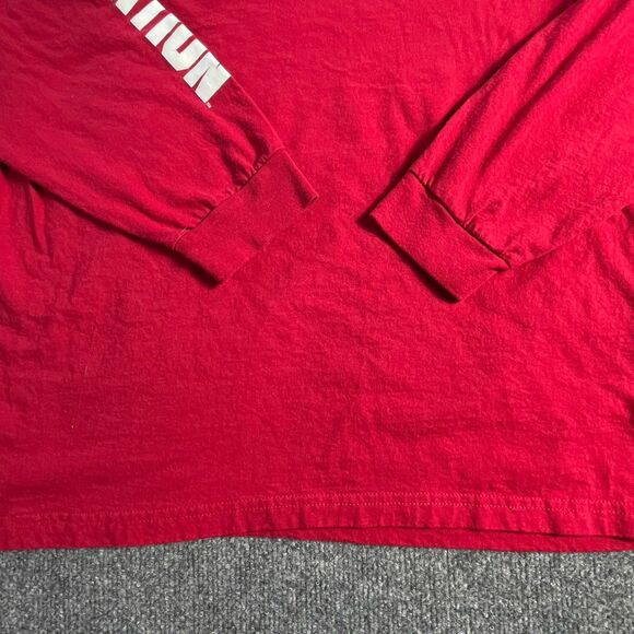 Indiana Hoosiers Shirt Mens Extra Large Red Long Sleeve Adidas NCAA Basketball - Picture 8 of 9